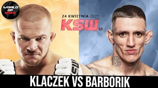 Krzysztof Klaczek vs Vojto Barborik na KSW 60 [upl. by Yelats169]