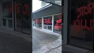 Mercer Island synagogue desecrated with antiIsrael antisemitic graffiti [upl. by Im]