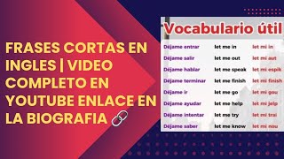 Frases cortas en Ingles  ingles aprendeinglesal100🔴 [upl. by Ylus72]