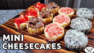 HOW TO MAKE MINI CHEESECAKES 4 WAYS [upl. by Warfield637]