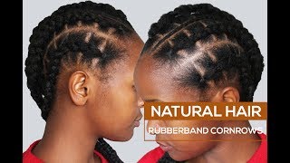 How To • Rubberband Cornrows [upl. by Neddie440]