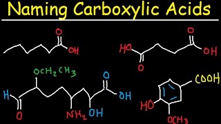 Naming Carboxylic Acids  IUPAC Nomenclature  Organic Chemistry [upl. by Letnom]