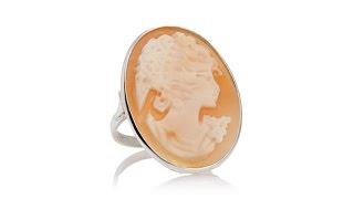 Italy Cameo Signorina 25mm Cornelian Oval Ring [upl. by Bashemath703]