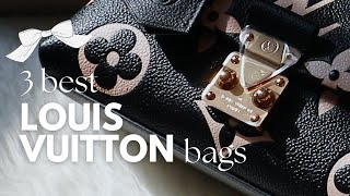 MY 3 BEST LOUIS VUITTON BAGS ♡ alma backpack felicie madeleine bb [upl. by Perrie610]