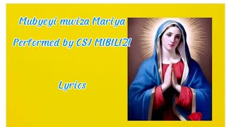 MUBYEYI MWIZA MARIYA YARIRIMBWE NA CHORALE St JOSEPH MIBIRIZI emmypromedia [upl. by Sager629]