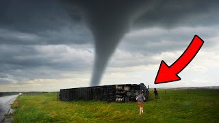 This Tornado Tossed A Truck Right In Front Of Me [upl. by Ylrebmik]