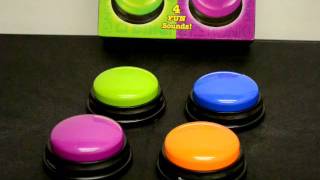 Answer Buzzers set of 4  includes for distinct sounds for games and game shows [upl. by Nhguaval]