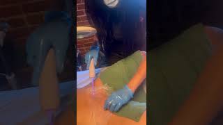 High frequency post brazilian wax to help with ingrowns hair brazilianwax esthetician skincare [upl. by Trebron]