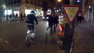 Vélo à Rouen  Quand les cyclistes nen font quà leur tête [upl. by Kcirret550]