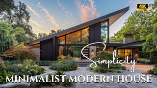 Minimalist Modern House with Outdoor Living Space Courtyard Kitchen amp Interior Design Essentials [upl. by Bartie]