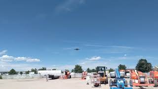 C17 landing at Peterson Air Force Base Colorado Springs Airport [upl. by Ayita]