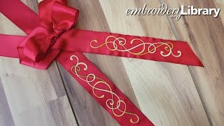 Embroidering on Ribbon [upl. by Arretahs932]