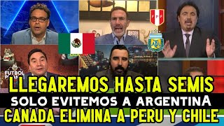 PERIODISTAS MEXICANOS ANTIARGENTINA dicen que CANADA ELIMINARA a PERU y CHILE y ANALIZAN a MEXICO [upl. by Patricia]