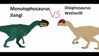 BRS4 Monolophosaurus Vs Dilophosaurus Remake [upl. by Gardner]