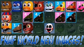 NEW FNaF World Images  All FNaF World Characters [upl. by Hanny]