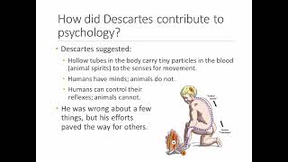 History of Psychology  Lecture 2  Part 4  Descartes amp Locke [upl. by Sirehc]