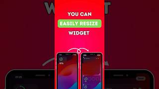 Easily Resize Widgets on IPhone how apple ios18 customization homescreentricks tipsandtricks [upl. by Dnalrag942]