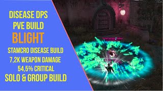 ESO Disease DPS PVE Build  Blight  Necrom Update 40Stamina Necromancer [upl. by Federico]