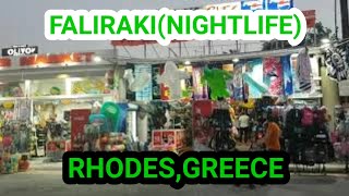 FALIRAKI IN THE NIGHTRHODESGREECE [upl. by Artep]