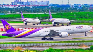 3 HOURS of Plane Spotting at Bangkok Suvarnabhumi Airport BKK  4K Aircraft Landings amp Takeoffs [upl. by Aramaj]