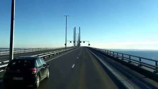 Øresund bridge Denmark  Sweden [upl. by Reilly]