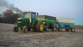 John Deere 7800 Cold Start Below Freezing [upl. by Stoffel309]