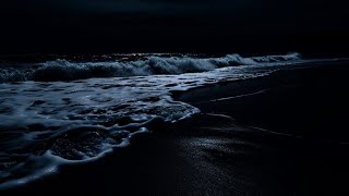 Ocean Sounds For Deep Sleeping With A Dark Screen And Rolling Waves [upl. by Cita660]