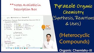 Pyrazole Organic Chemistry Structure Synthesis Chemical Reactions and Medicinal Uses [upl. by Haela795]