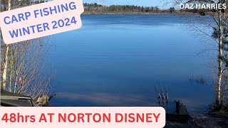 48hrs CARP FISHING AT NORTON DISNEY PLUS A HANDY SOLID BAG TIP carpfishing2024 wintercarpfishing [upl. by Galan]