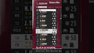 How to recruit in NCAA 25 ncaa25 gaming subscribe fyp [upl. by Notneiuq]