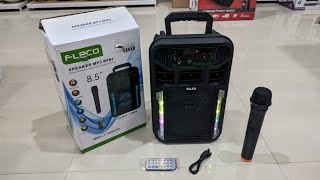 UNBOXING amp REVIEW SPEAKER FLECO F8089LED 85 INCHI MODEL TERBARU HARGA Rp200 RIBUAN [upl. by Aicyla]