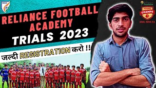 Reliance Foundation Young Champs TRIALS 2023 🤯  Best Football Academy Of India 🏆 [upl. by Acinorev]