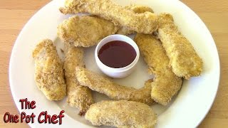 Cheesy Chicken Strips  One Pot Chef [upl. by Raffaello22]