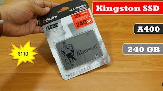 Kingston SSD 240 GB  A400  Review amp Performance Test [upl. by Annauqaj]