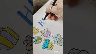 Fancy Writing for Birthday Cards shorts calligraphy letteringhappybirthday [upl. by Irrac]