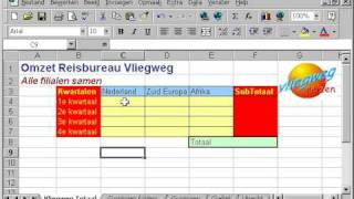 EXCEL Les 24 rekenen met meerdere werkbladen [upl. by Nos]