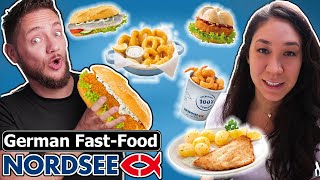 American Tries NORDSEE German Fast Food Restaurant [upl. by Kobe]