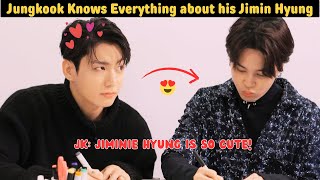 Jungkook knows Everything about his Precious Jimin Hyung 2024 [upl. by Ravert905]