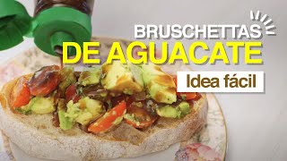 Bruschettas de aguacate con Vinagreta Balsámica [upl. by Larissa412]