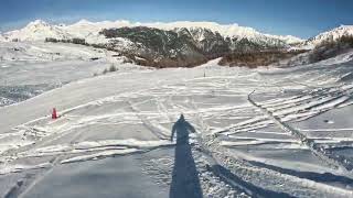 Serre chevalier piste Rouge Bois des Coqs [upl. by Sivra]