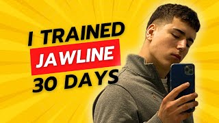 I TRAINED MY JAWLINE FOR 30 DAYS  Transformation amp Exercises [upl. by Ahtnicaj164]