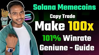 Next 100x Solana MemeCoins Find  Track Sniper Wallets  How To Copy Trade Guide In Hindi [upl. by Palmore]