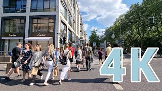 DÜSSELDORF🇩🇪City shops GermanyWalking tour 4k 60fps summer walk Beautiful Tourist city of Germany [upl. by Medeah879]