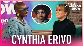 Cynthia Erivo amp Kelly Clarkson Bond Over Love Of Aretha Franklin [upl. by Tamas]