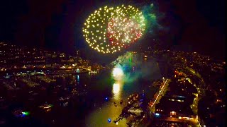 🇬🇧🏴󠁧󠁢󠁥󠁮󠁧󠁿 South Devon AONB  Dartmouth Regatta Fireworks [upl. by Pansy]