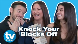 The stars of THE WAY HOME play KNOCK YOUR BLOCKS OFF and share onset memories amp more  TV Insider [upl. by Leinoto]