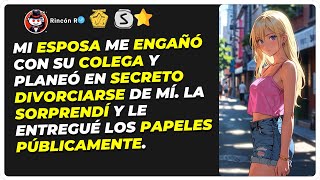 Mi esposa me engañó con su colega y planeó en secreto divorciarse de mí La sorprendí y [upl. by Masry]