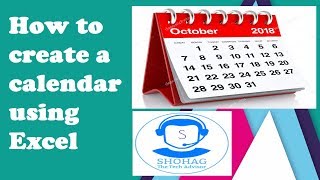 How to create a calendar using Excel [upl. by Eigroeg888]