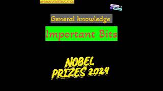 NOBEL PRIZES 2024  GENERAL KNOWLEDGE IN TELUGU [upl. by Bushore]