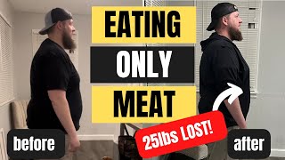 30 Day Carnivore Diet Results  25 lbs Lost carnivore weightlossjourney [upl. by Tongue]